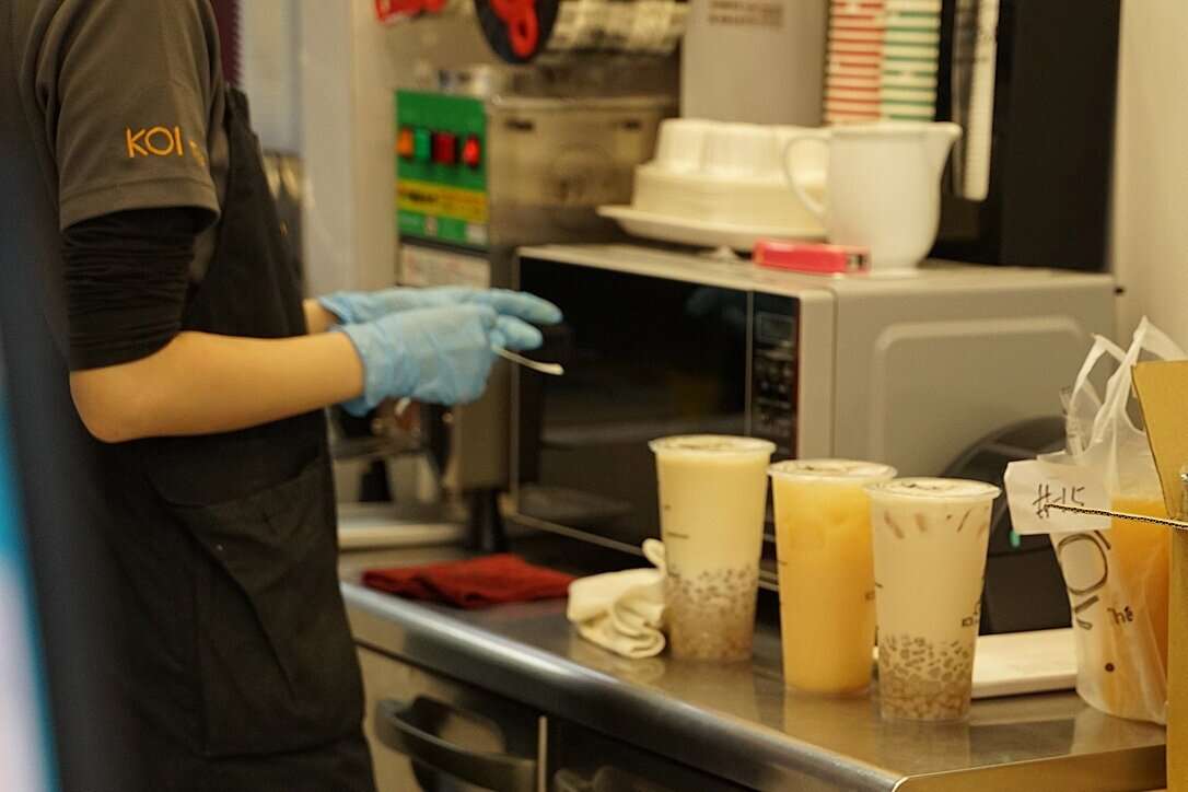 Bubble Tea Street food in Hong Kong