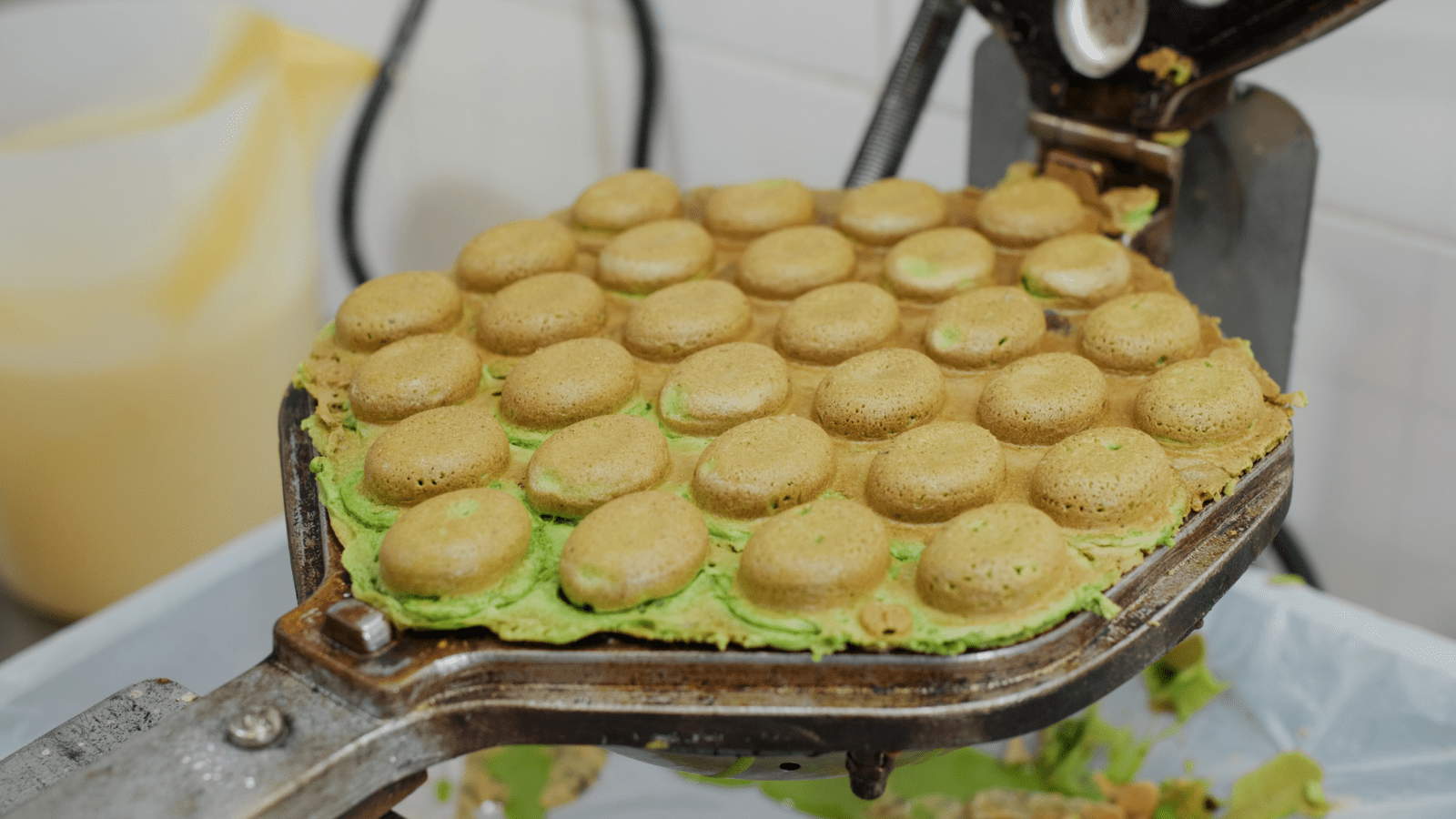 Egg Waffle street food in Hong Kong.