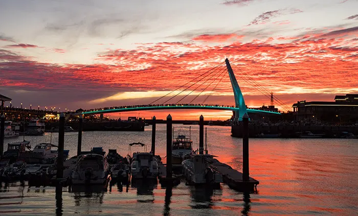 Tamsui Fisherman's Wharf sunset