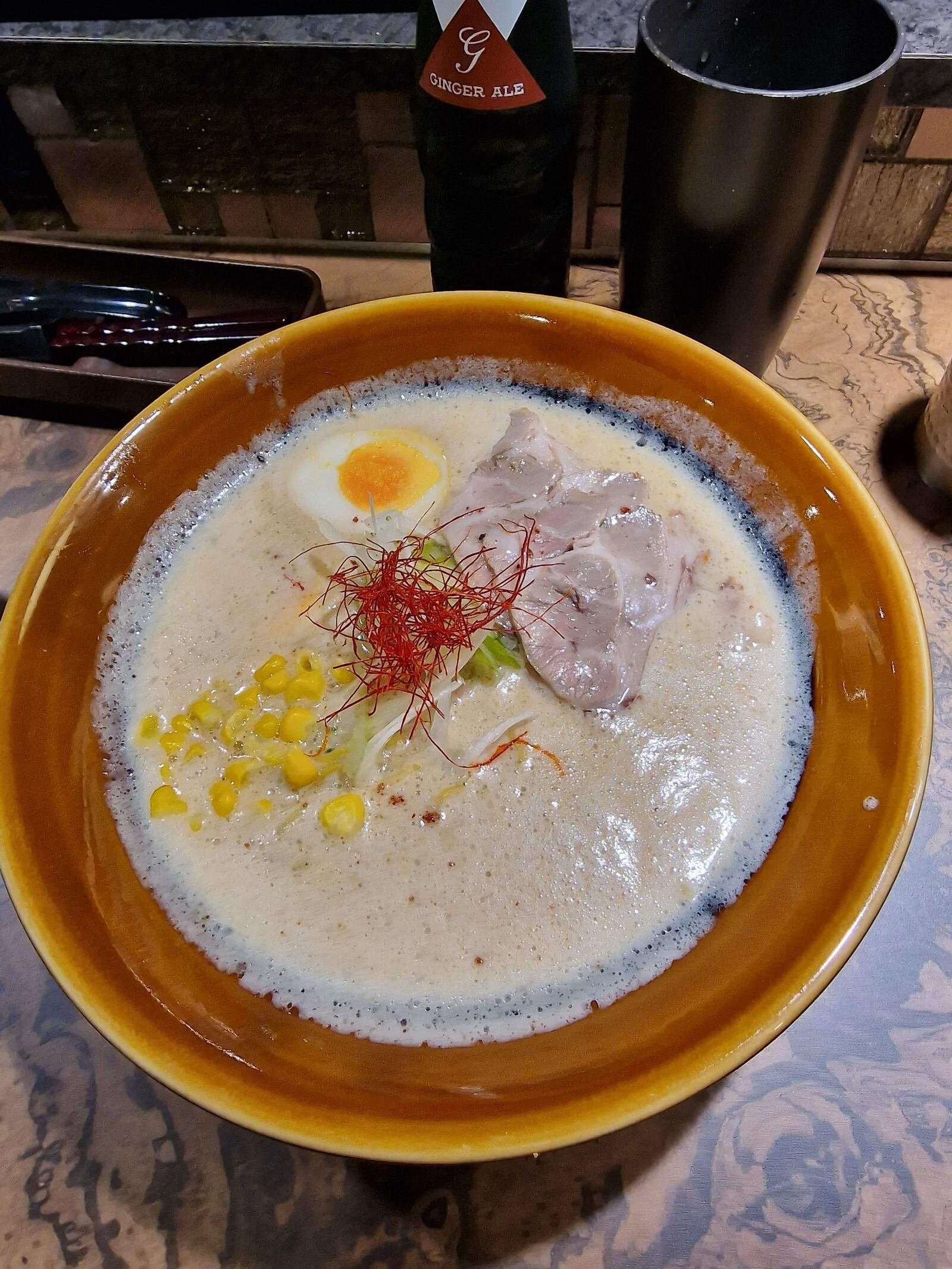 a creamy ramen broth