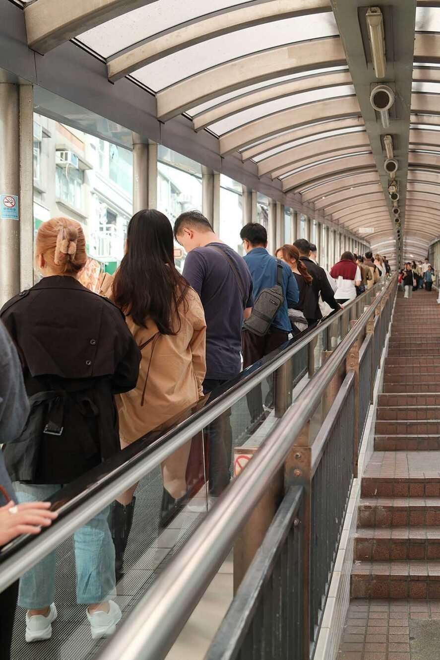 Central-Mid-Levels Escalators in Hong Kong