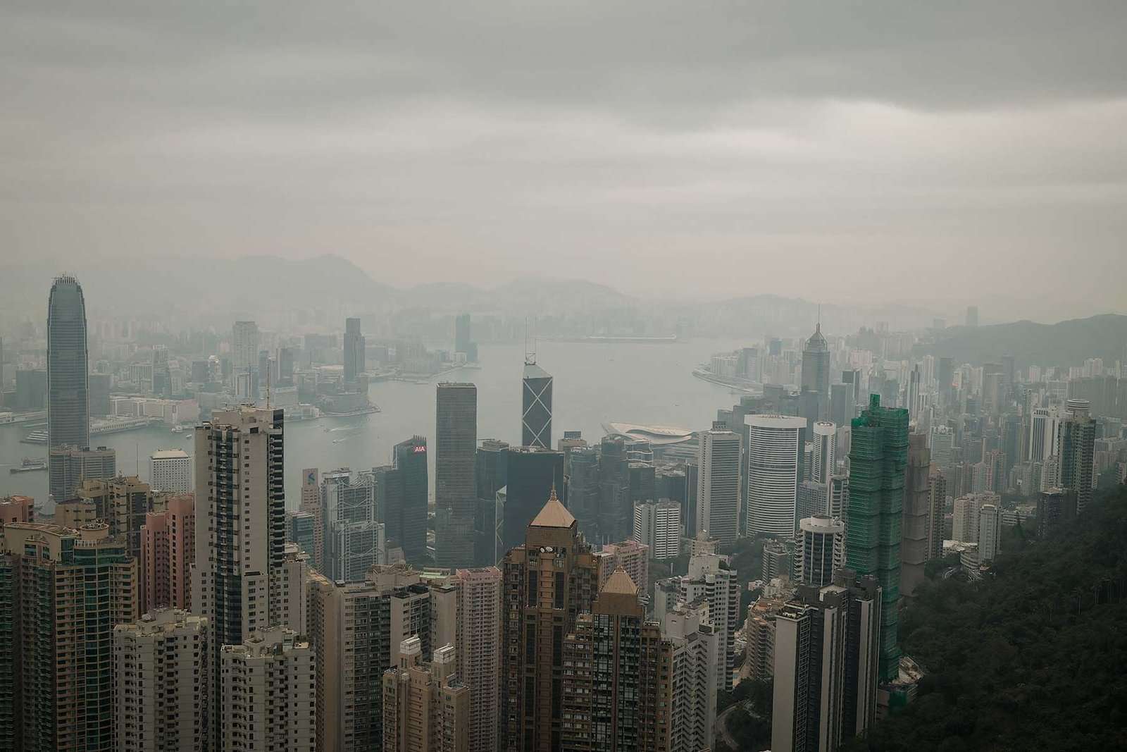 View of Hong Kong from the Sky Terrace at Victoria Peak. One of the things you don't want to miss in your 5 day Hong Kong itinerary