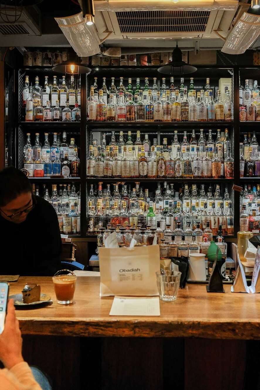 Coffee Analog in Kowloon, Hong Kong. Coffee shop during the day, whiskey bar at night