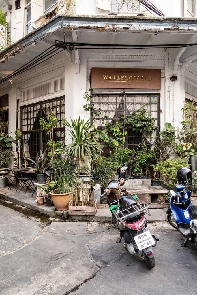 Wallflowers Upstairs in Bangkok, Thailand. A beautiful and inviting rooftop bar in Chinatown.